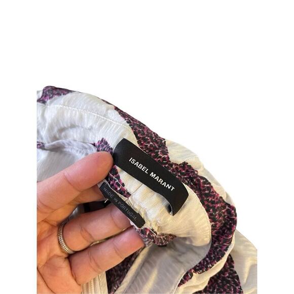 Isabel Marant Purple and White Midi Skirt - Picture 12 of 14